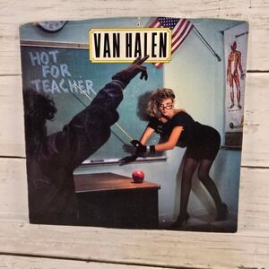 Vintage Van Halen Hot For Teacher Little Dreamer 7" Vinyl 45 RPM Picture Sleeve